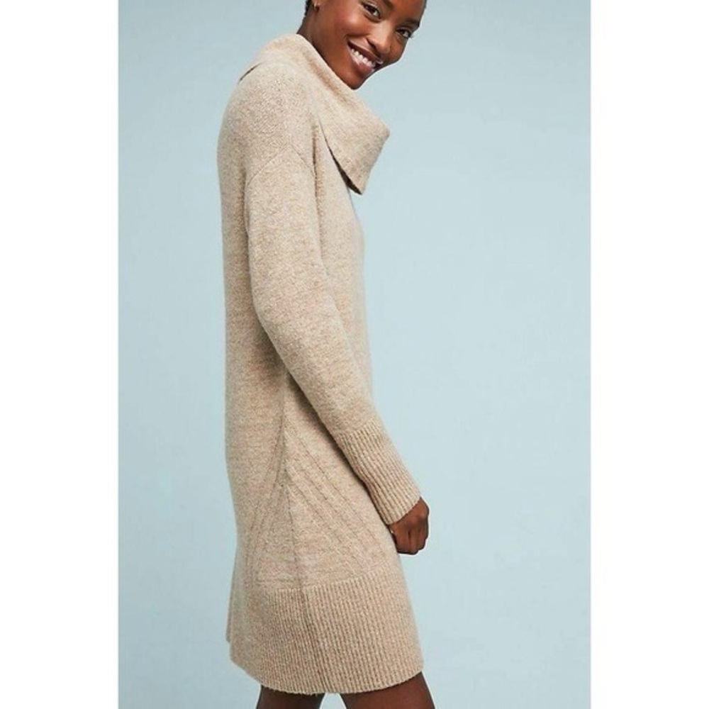 Anthropologie Cowl Neck Sweater Dress
